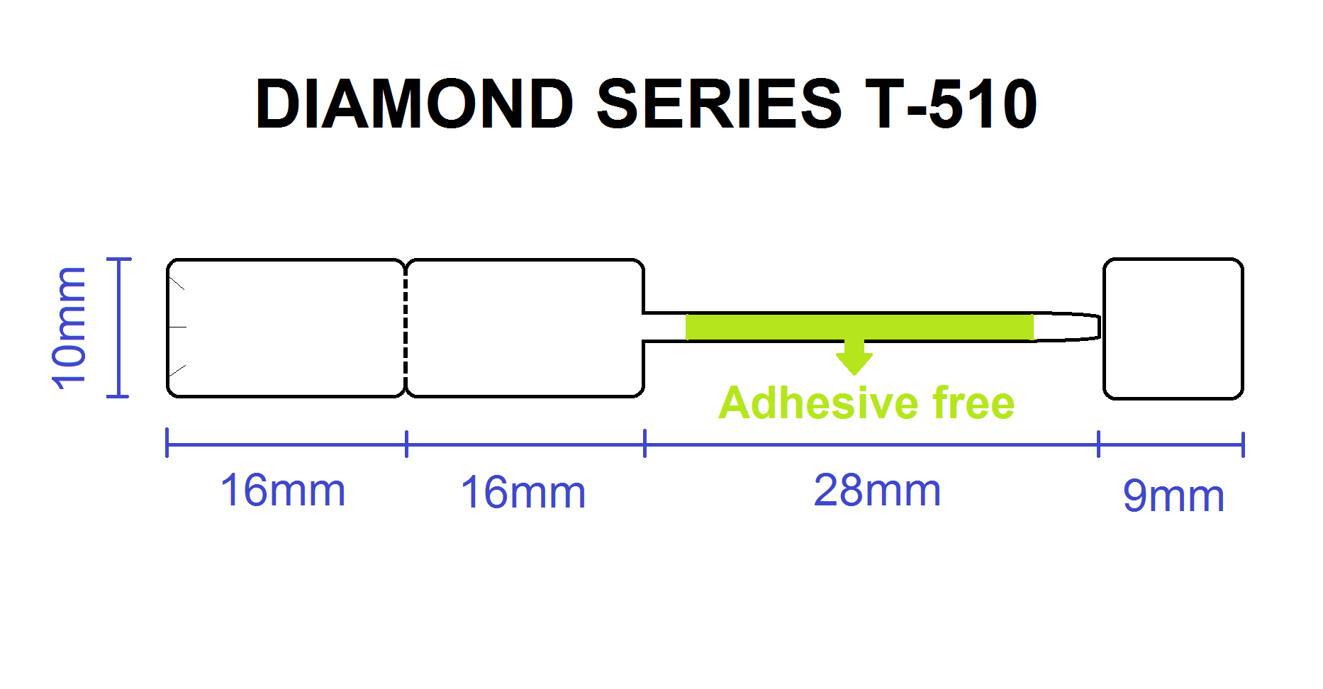Diamond style 510 with security tears